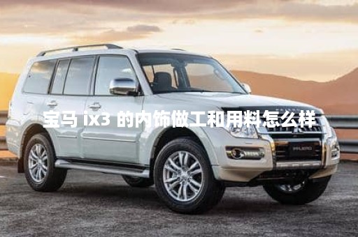 宝马 ix3 的内饰做工和用料怎么样